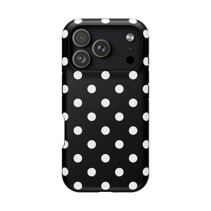 White Polka Dots iPhone Case