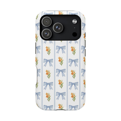 Blue Bows iPhone Case
