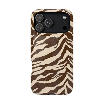 Brown Zebra iPhone Case