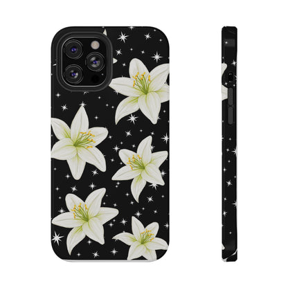 Tiger Lilies & Stars iPhone Case
