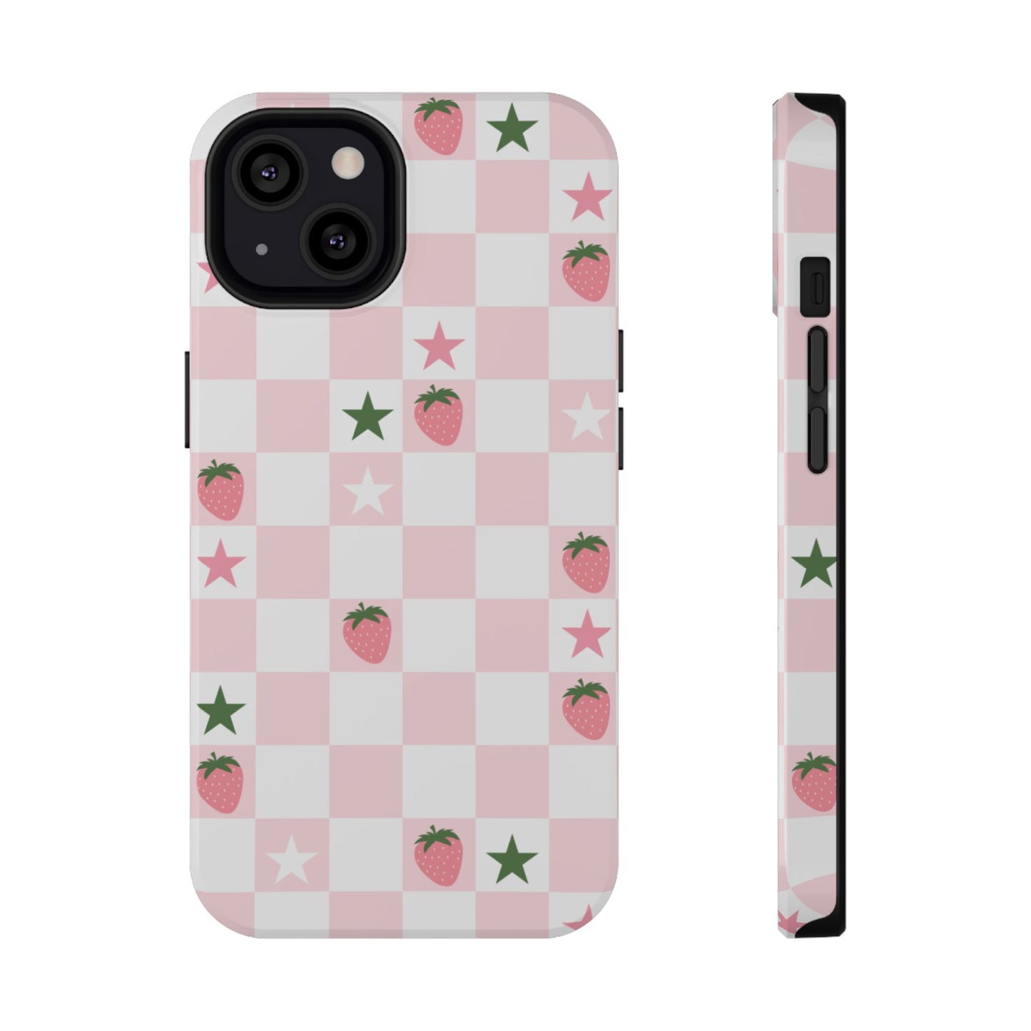 Strawberry Check iPhone Case