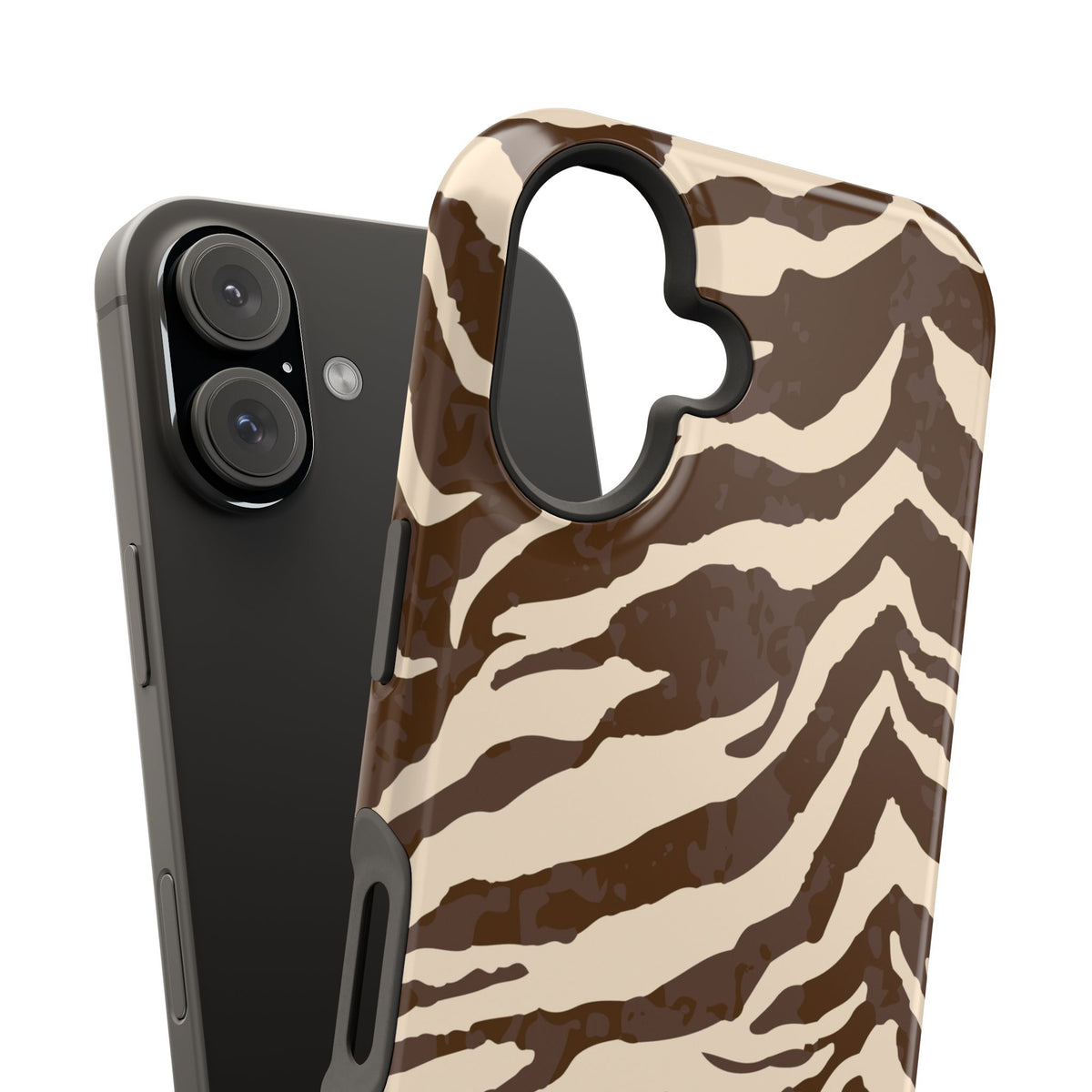 Brown Zebra iPhone Case