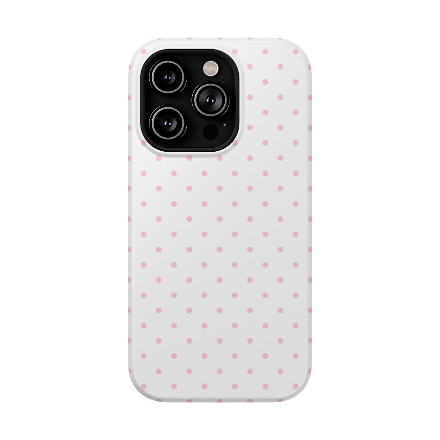 Pink Clouds Mini Dots iPhone Case