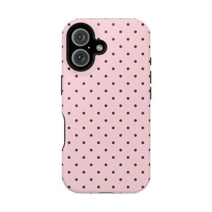 Strawberry Mocha Mini Dots iPhone Case