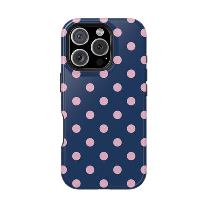 Periwinkle Polka Dots iPhone Case