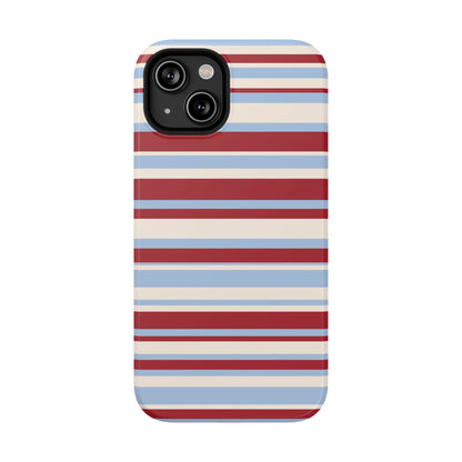 Cherry Soda Stripes iPhone Case