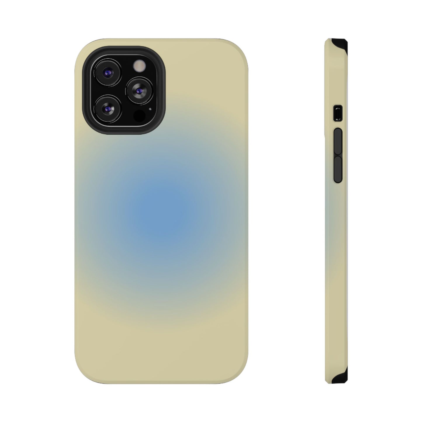 Blue & Yellow Aura iPhone Case
