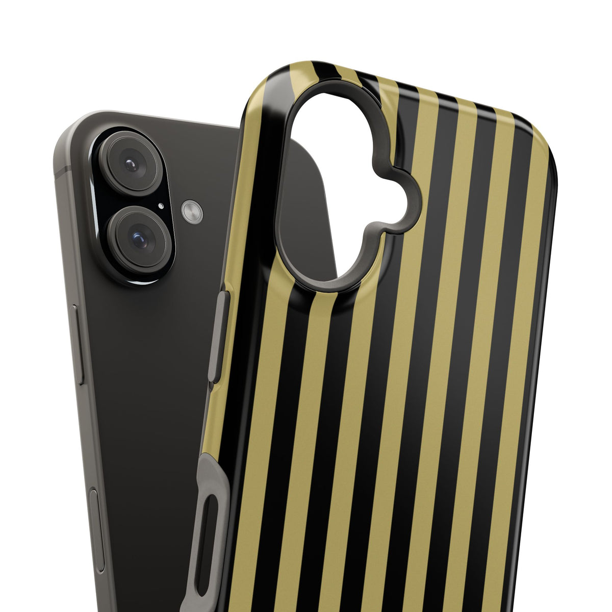 Custom Initials Wicked Stripes iPhone Case
