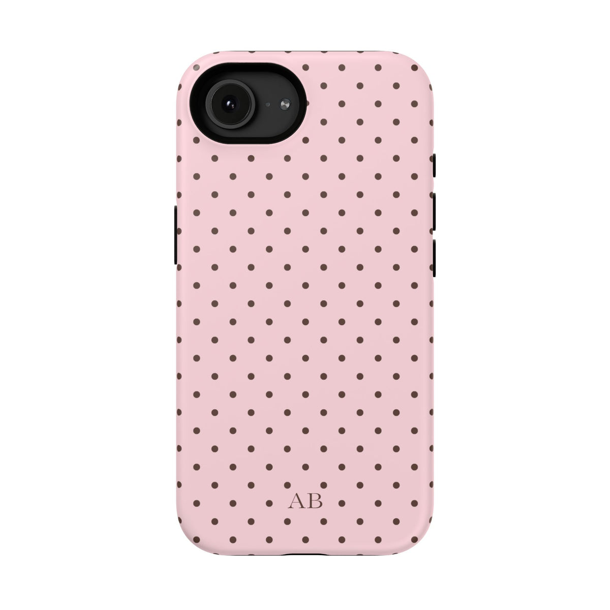 Custom Strawberry Mocha Mini Dots iPhone Case