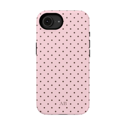 Custom Strawberry Mocha Mini Dots iPhone Case