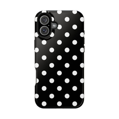 White Polka Dots iPhone Case