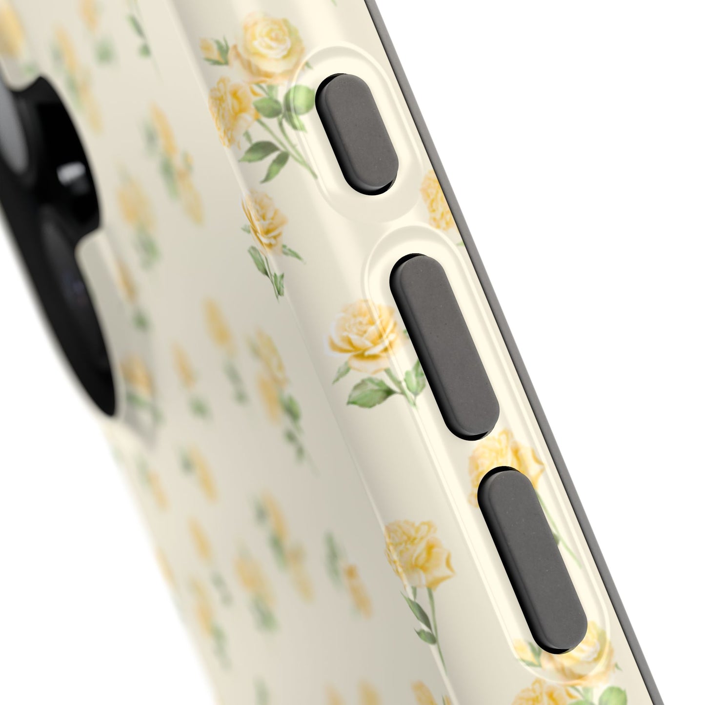 Yellow Ditsy Roses iPhone Case