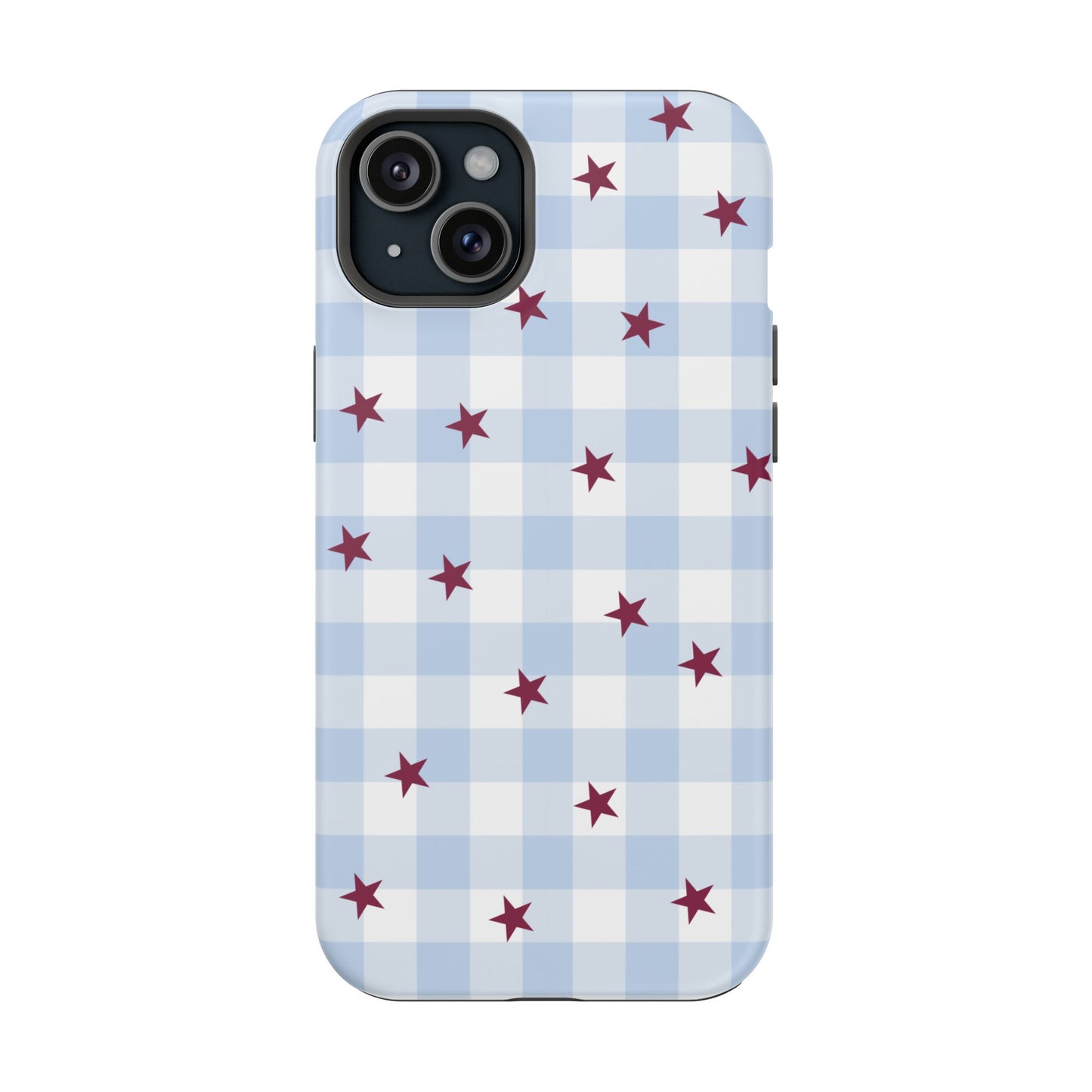 Mulberry Gingham iPhone Case