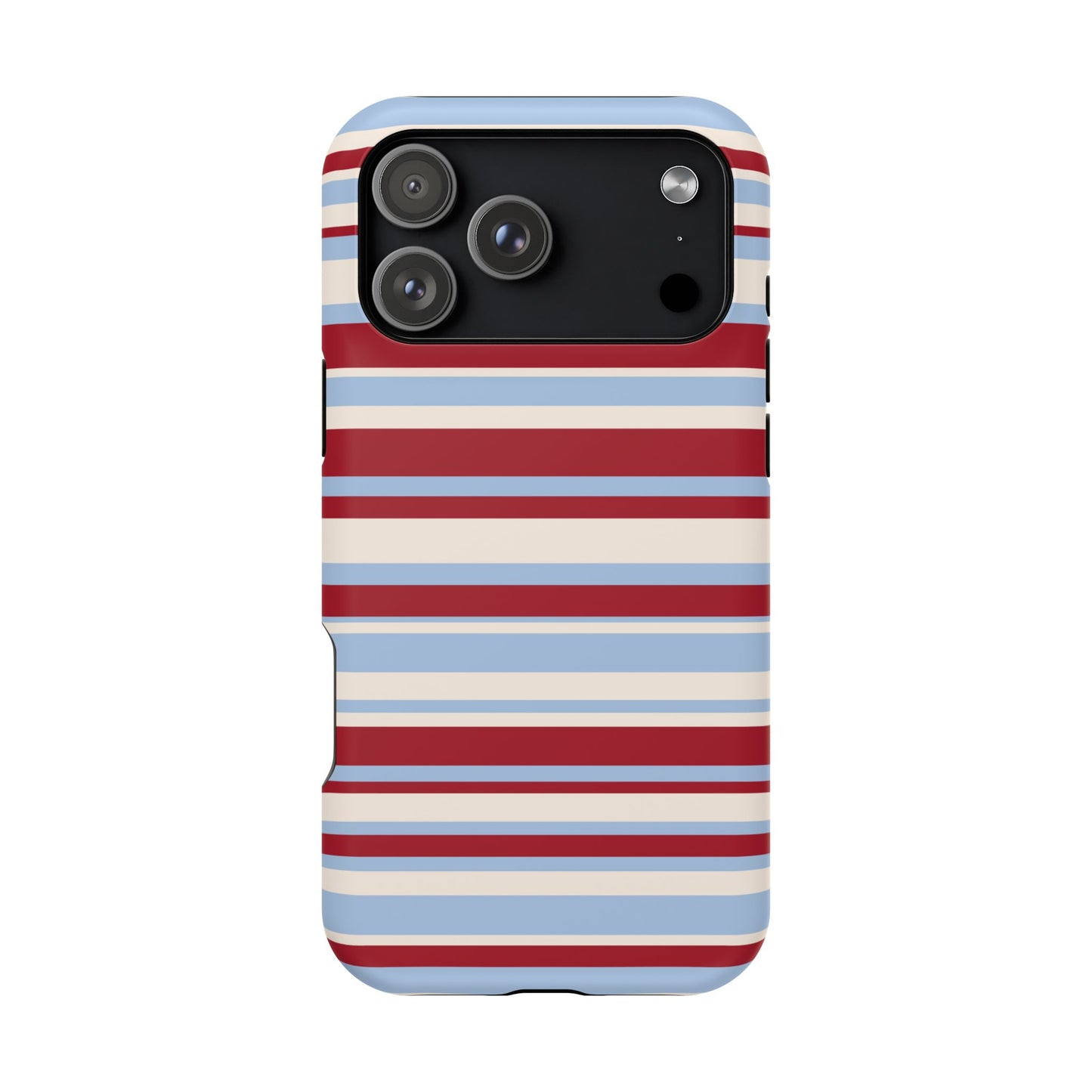 Cherry Soda Stripes iPhone Case