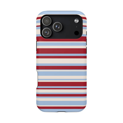 Cherry Soda Stripes iPhone Case