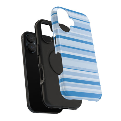 Blue Candy Stripes iPhone Case