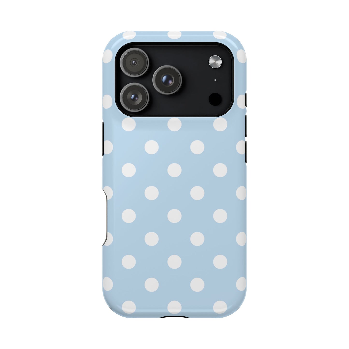 Blue Candy Polka Dots iPhone Case