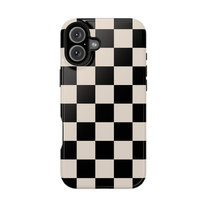 Espresso Checkered iPhone Case