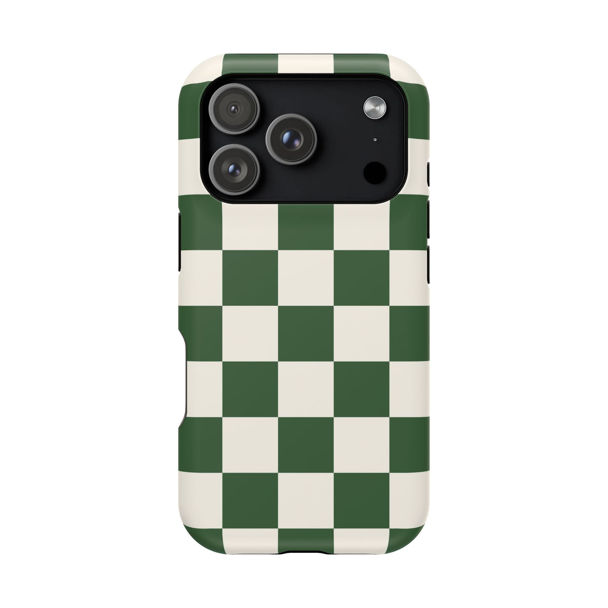 Green Checkered iPhone Case