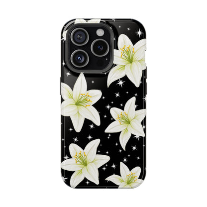Tiger Lilies & Stars iPhone Case