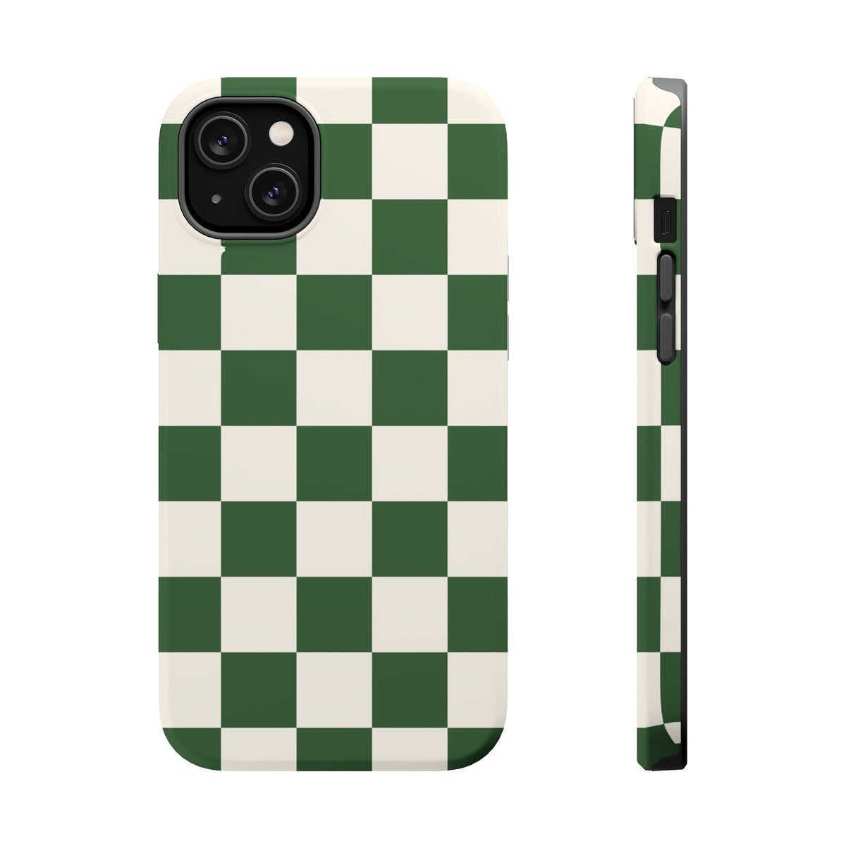 Green Checkered iPhone Case