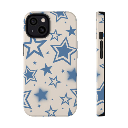 Beige & Blue Stardust iPhone Case
