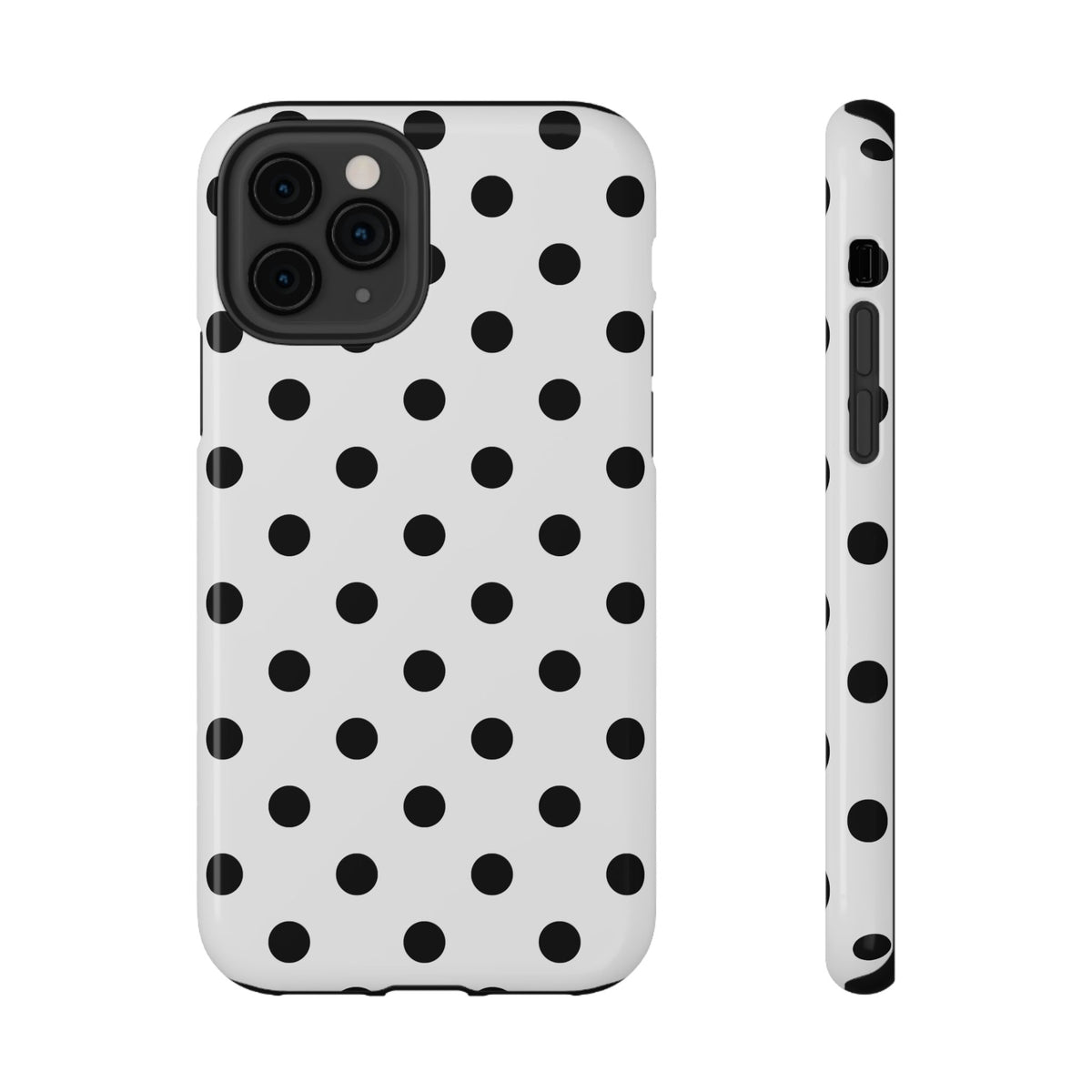 Black Polka Dots iPhone Case