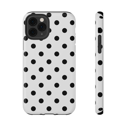Black Polka Dots iPhone Case