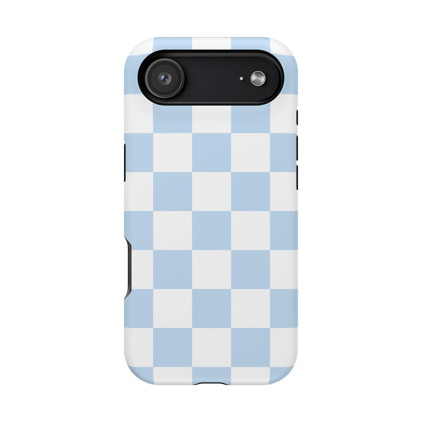 Pastel Blue Checkered iPhone Case