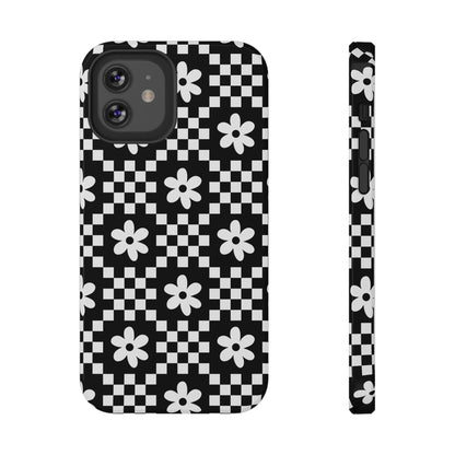 Checkerboard Daisy iPhone Case from Stella Cases