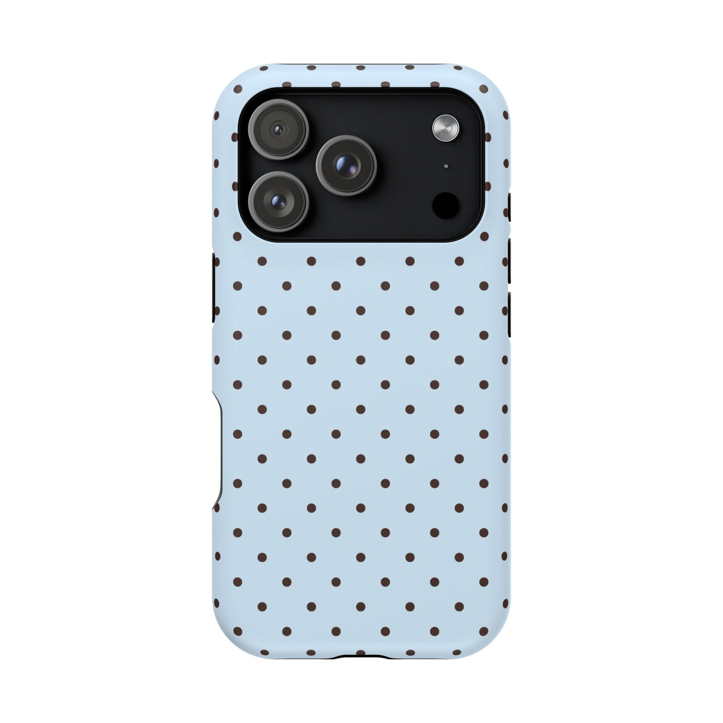 Blueberry Mocha Mini Dots iPhone Case