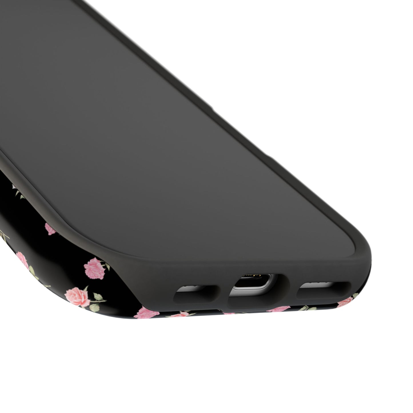 Black Féline Roses iPhone Case