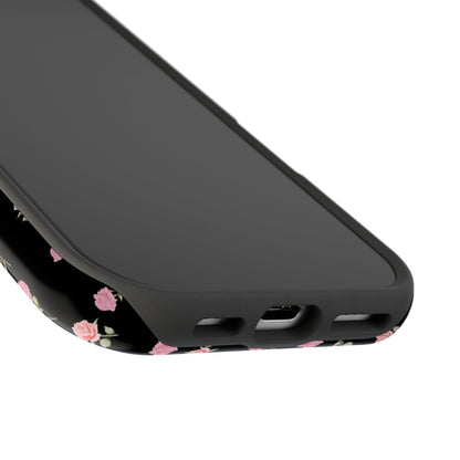 Black Féline Roses iPhone Case