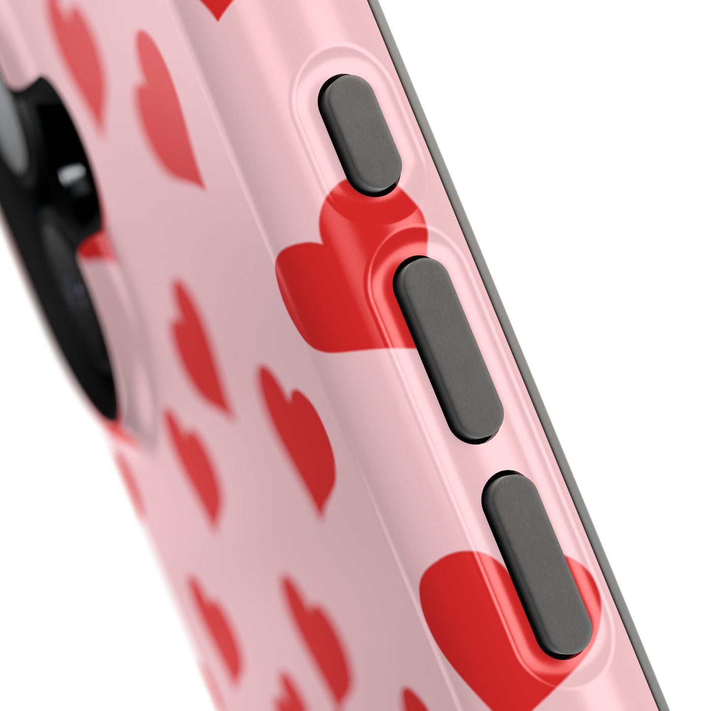 Red & Pink Heart Mania iPhone Case