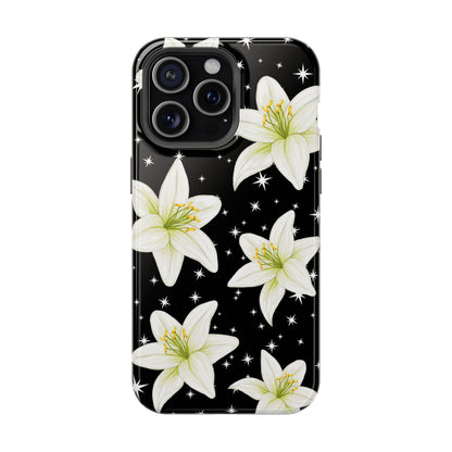 Tiger Lilies & Stars iPhone Case