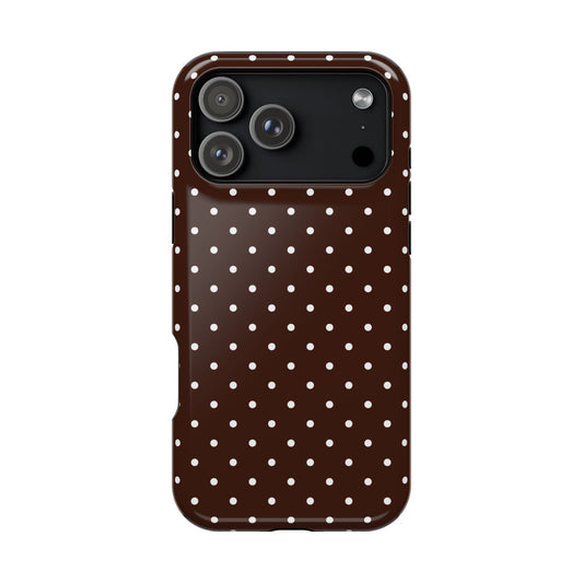 Mocha Mini Dots iPhone Case