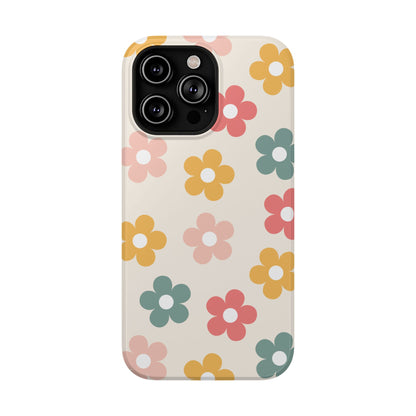 Boho Retro Flowers iPhone Case