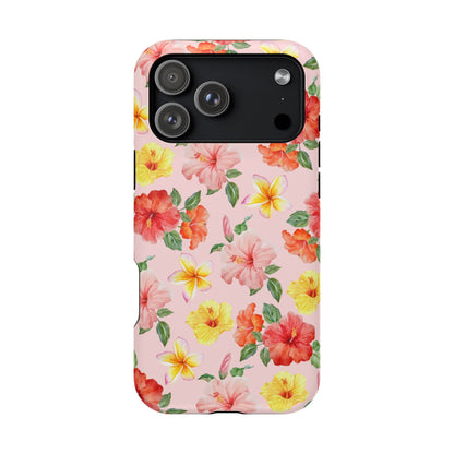 Pink Hibiscus Bloom iPhone Case
