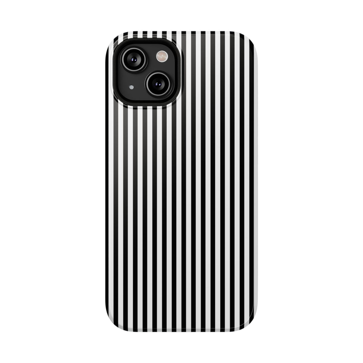 Black Pinstripes iPhone Case