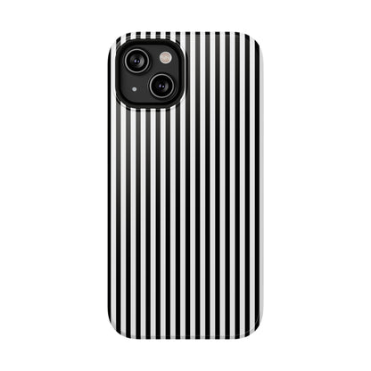 Black Pinstripes iPhone Case