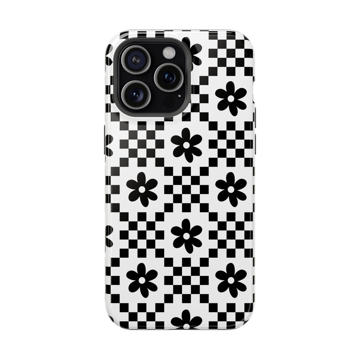 Monochrome Daisy iPhone Case