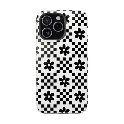Monochrome Daisy iPhone Case