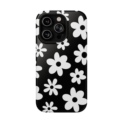 Black Flower Power iPhone Case