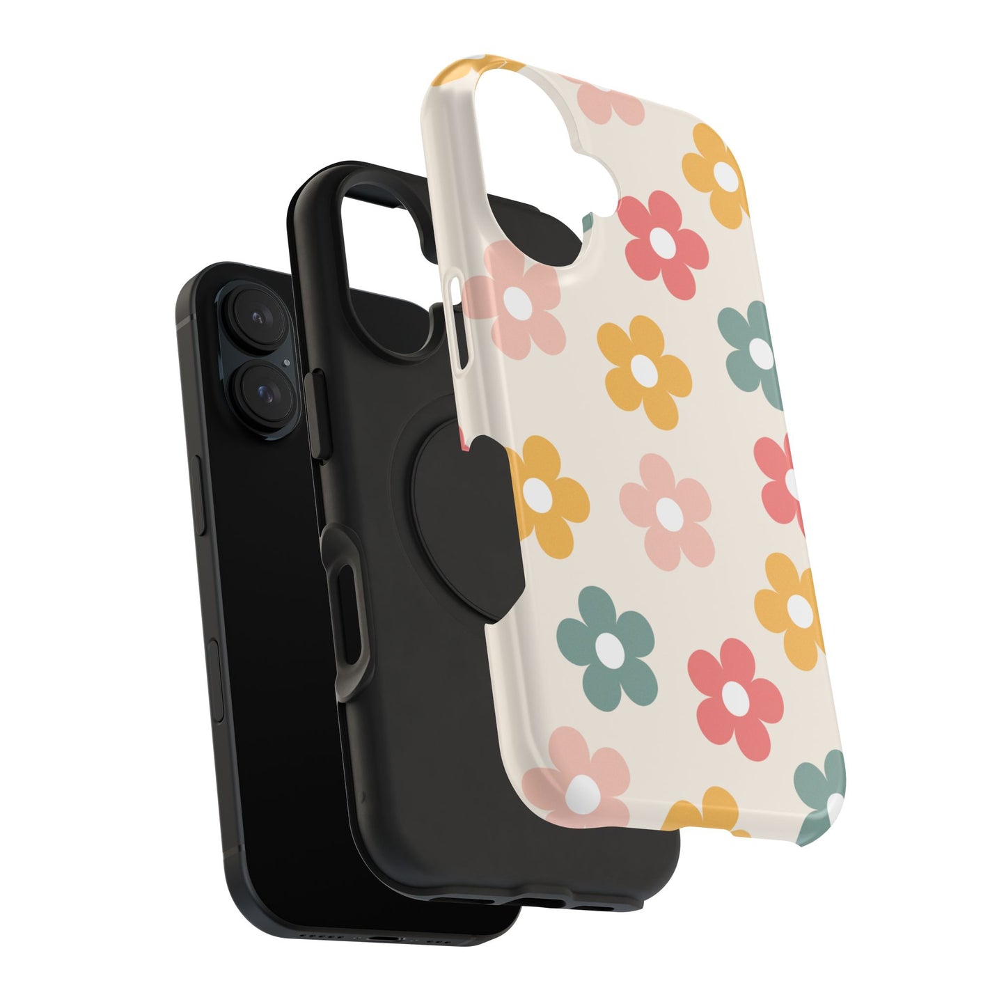 Boho Retro Flowers iPhone Case