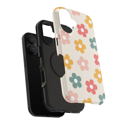 Boho Retro Flowers iPhone Case