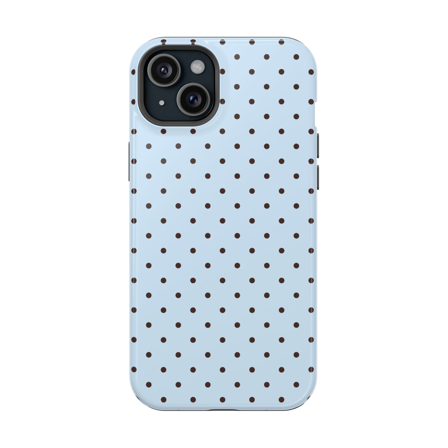 Blueberry Mocha Mini Dots iPhone Case