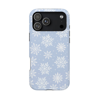 Blue Snowflakes iPhone Case