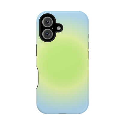 Green & Blue Aura iPhone Case