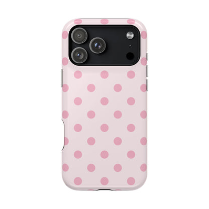 Pink Sprinkles Polka Dots iPhone Case