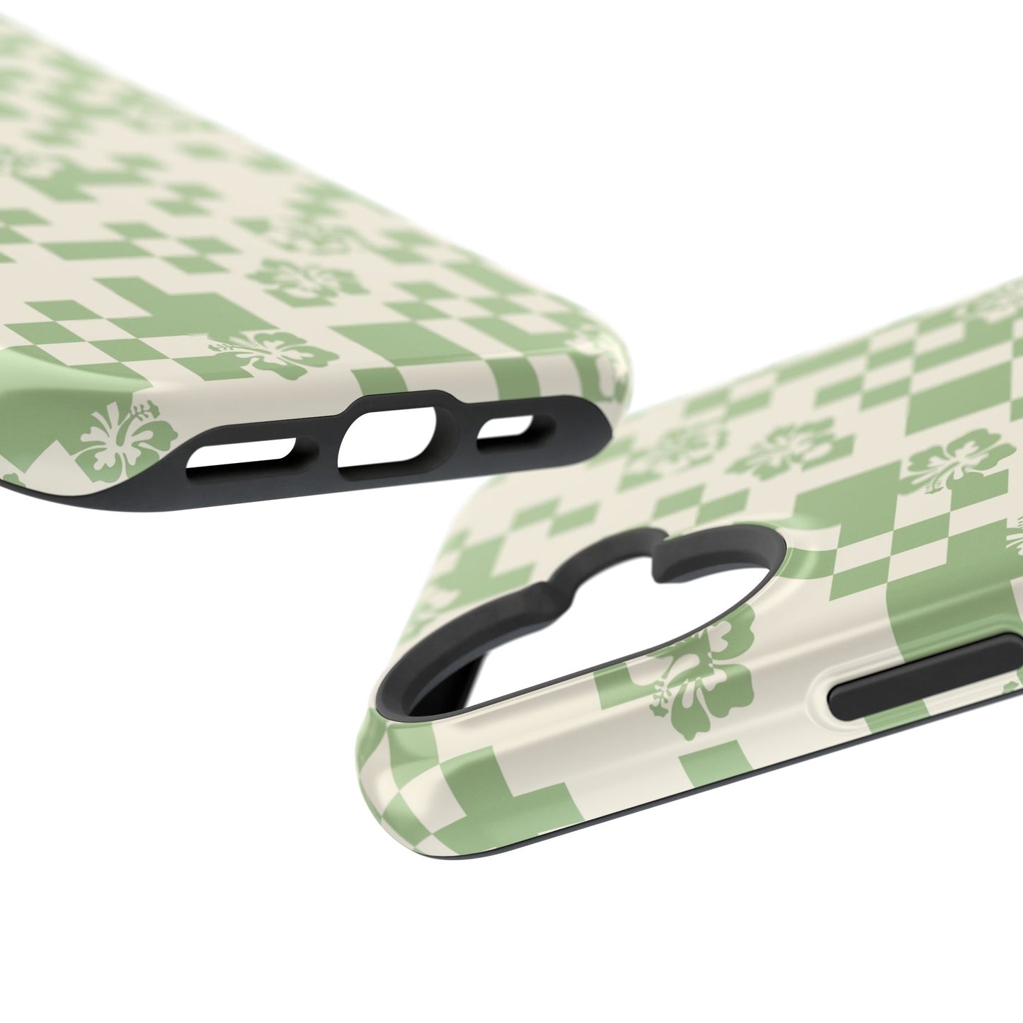 Green Hibiscus iPhone Case